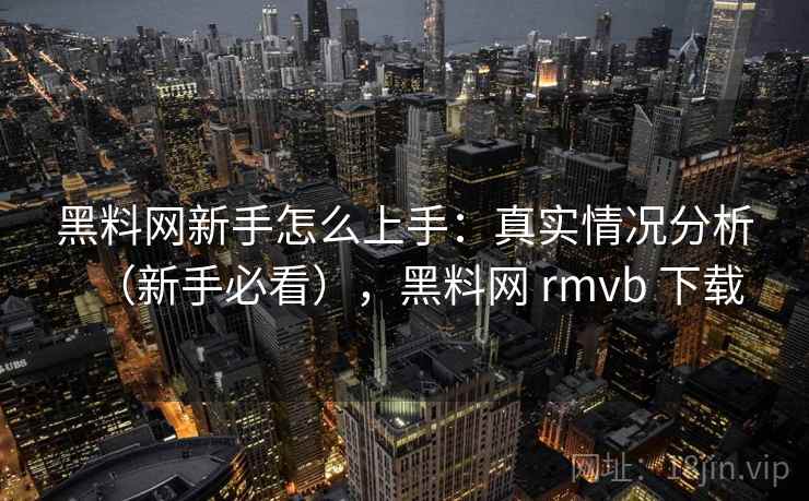 黑料网新手怎么上手：真实情况分析（新手必看），黑料网 rmvb 下载