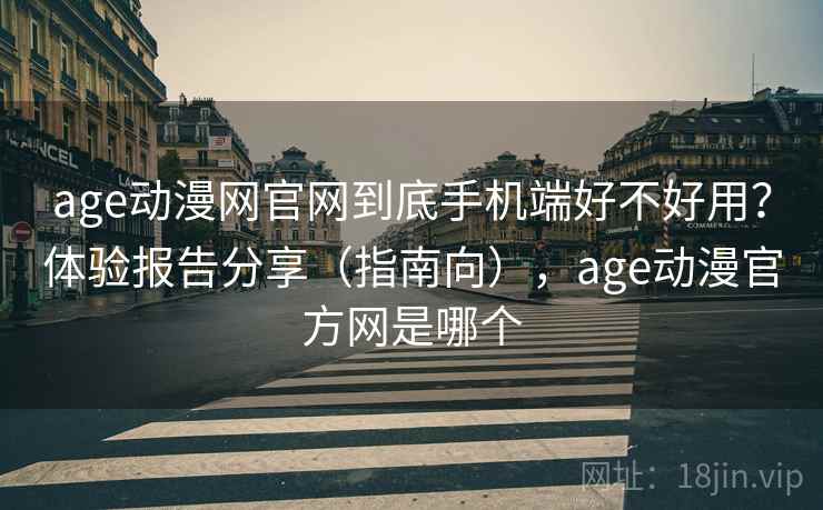 age动漫网官网到底手机端好不好用？体验报告分享（指南向），age动漫官方网是哪个
