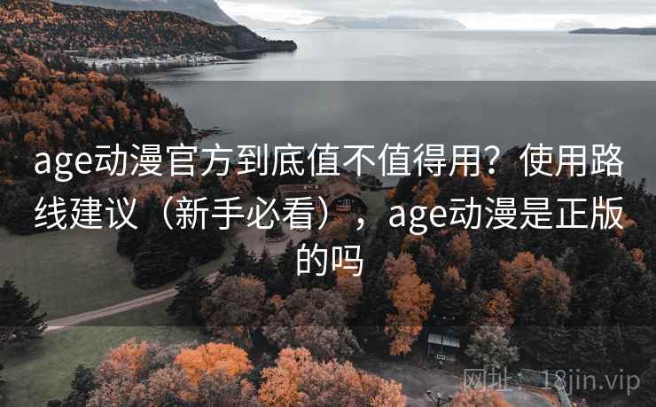 age动漫官方到底值不值得用？使用路线建议（新手必看），age动漫是正版的吗