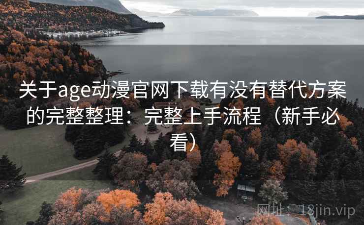关于age动漫官网下载有没有替代方案的完整整理：完整上手流程（新手必看）