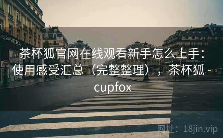 茶杯狐官网在线观看新手怎么上手：使用感受汇总（完整整理），茶杯狐 - cupfox